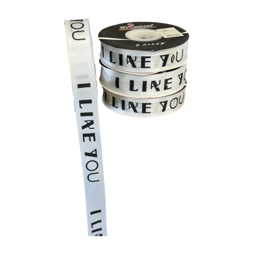 شرائط ("I LIKE YOU") ابيض