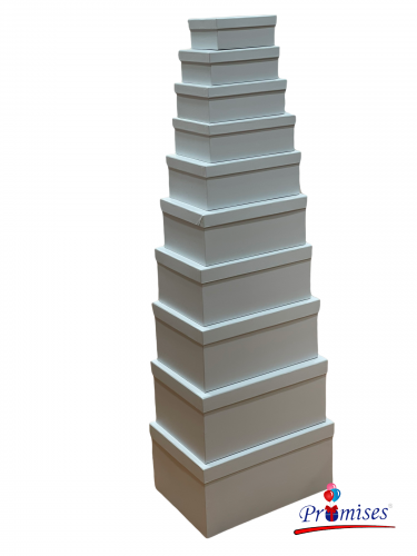 علب 10 قطع كبير ابيض