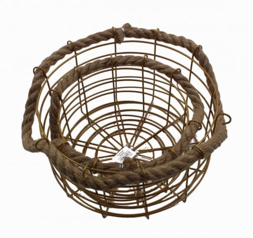 سلات دائريه لون ذهبي