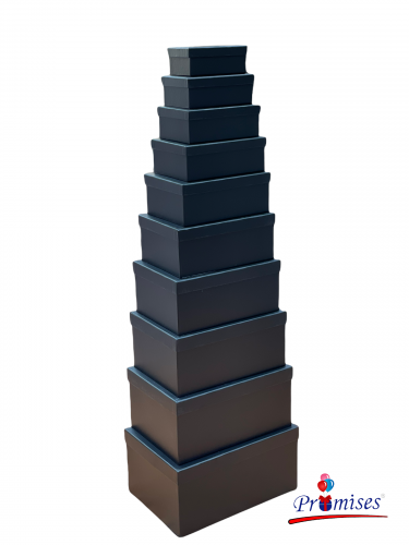 علب 10 قطع كبير اسود