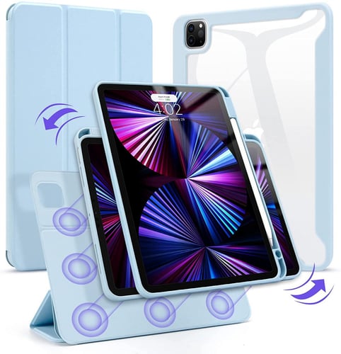 كفر ايباد شفاف مع غطاء مغناطيسي (قطعتين)