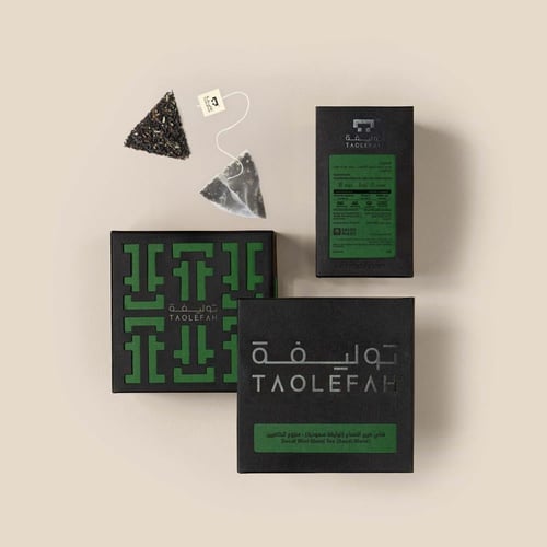 شاي مزيج النعناع (توليفة سعودية) - منزوع الكافين