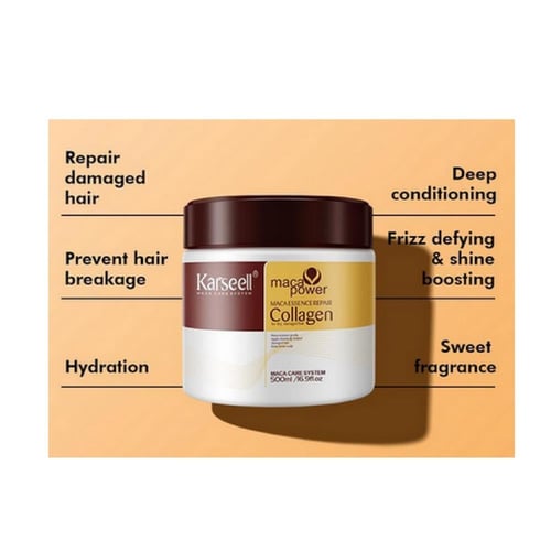 قناع معالج للشعر بالكولاجين للشعر الجاف والتالف من...