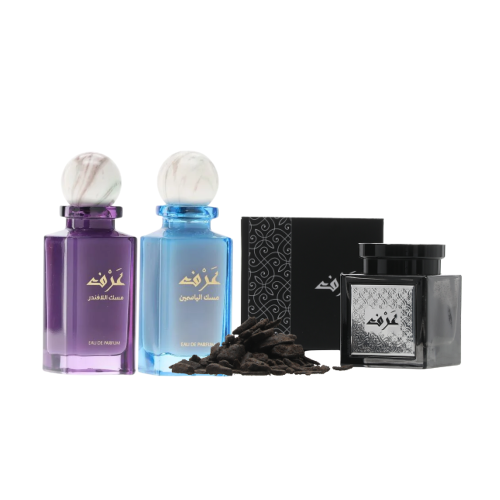 مجموعة ترف العرف المخملية - 3 قطع