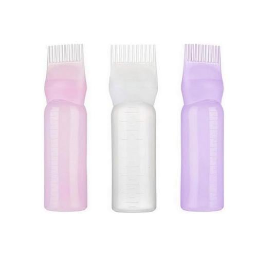 مشط توزيع الزيت والصبغة للشعر