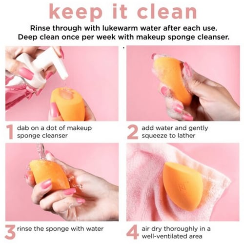 اسفنجة مكياج ميراكل للبشرة من ريل تكنيك- 2 اسفنجة