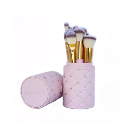 مجموعه فرش مكياج وردي من بي اتش- 12فرشاة