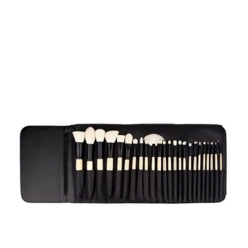 مجموعة فرش مكياج ايليت مع حافظة لون أسود من كوستال...