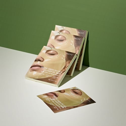 قناع الكولاجین بالشاي الاخضر و السیكا من ناسیفیك