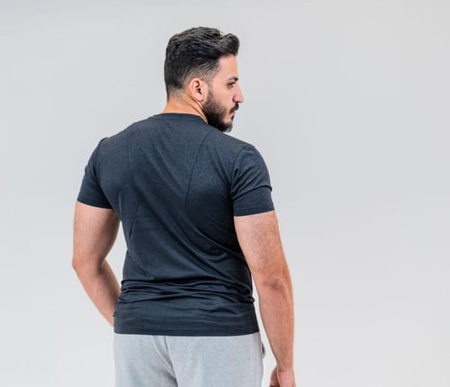 تي شيرت رياضي v1 - أسود