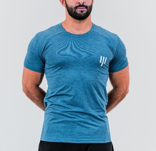 تي شيرت رياضي v1 - أزرق