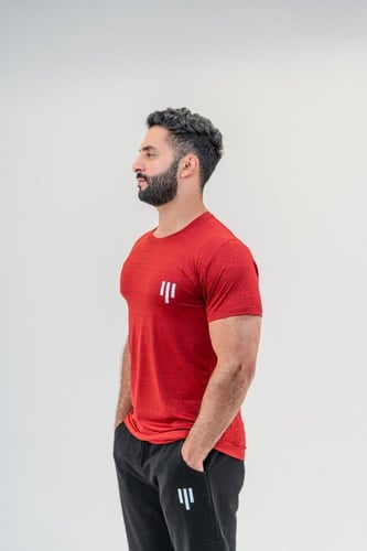 تي شيرت رياضي v2 - أحمر