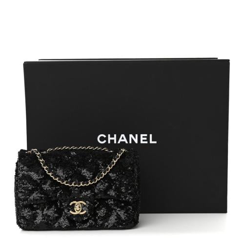 Chanel black sequin