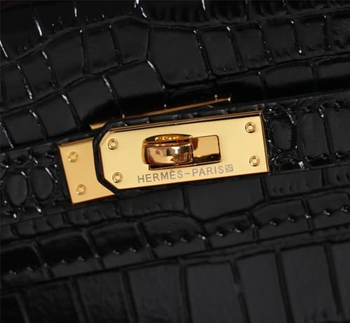 Hermes croc kelly 25cm