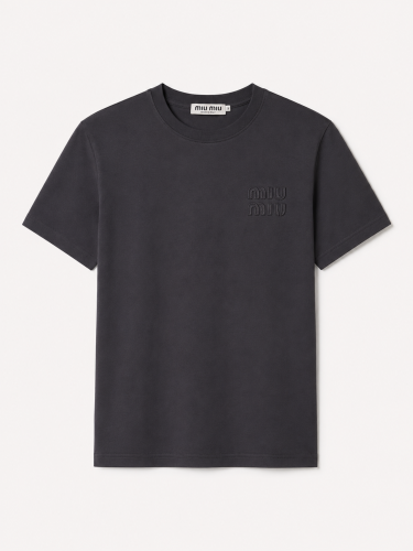 Miumiu dark grey shirt size s-m تسليم فوري