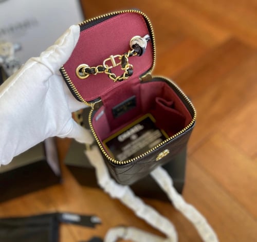 Chanel vanity with red interior