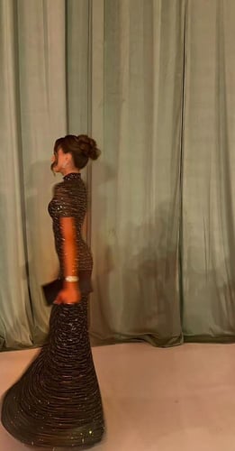 Self portrait crystal dress