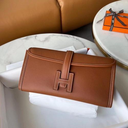 Hermes jige 29 clutch gold تسليم فوري