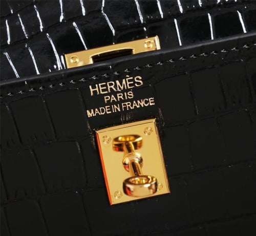 Hermes croc kelly 25cm