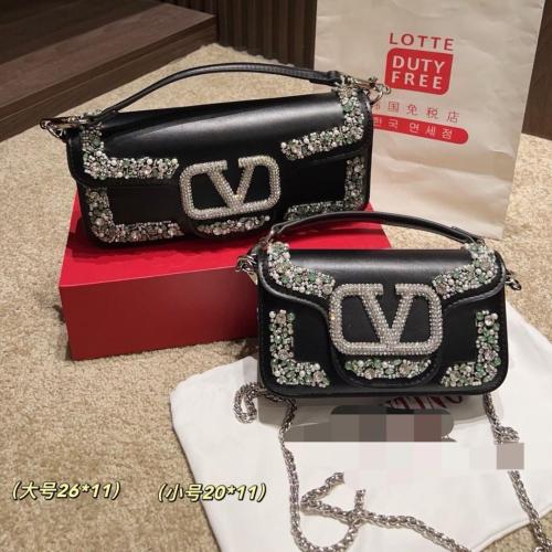 Valentino black crystal bag