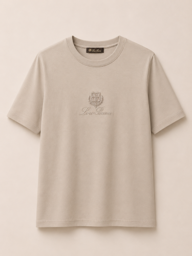 Loro piana brown Tshirt size m-l تسليم فوري