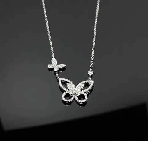 Graff 2 butterfly necklace