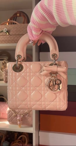 Bow lady dior pink