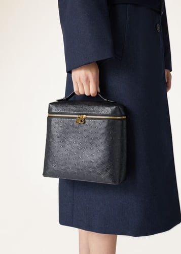 Loro piana l23 blue ostrich