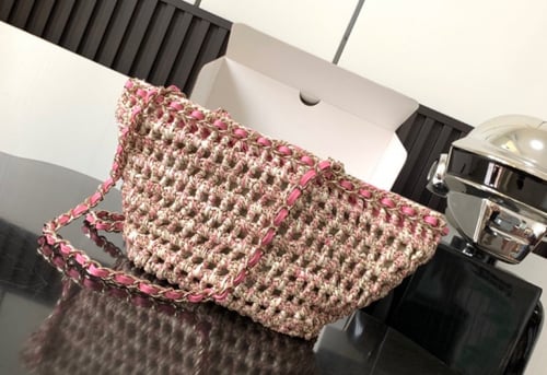 Chanel crochet mini tote