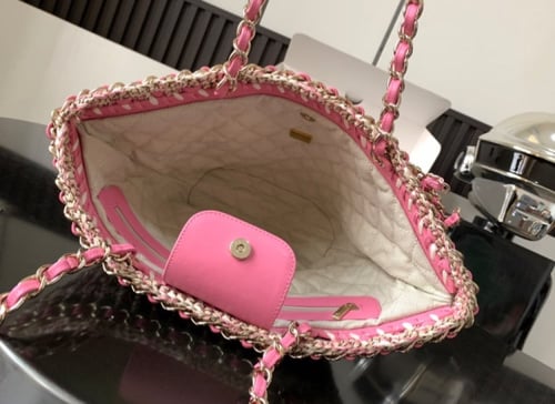 Chanel crochet mini tote