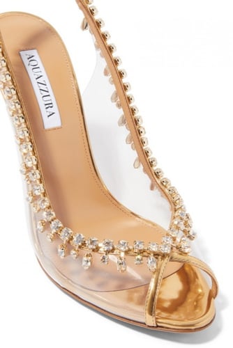 aquazzura crystal heel