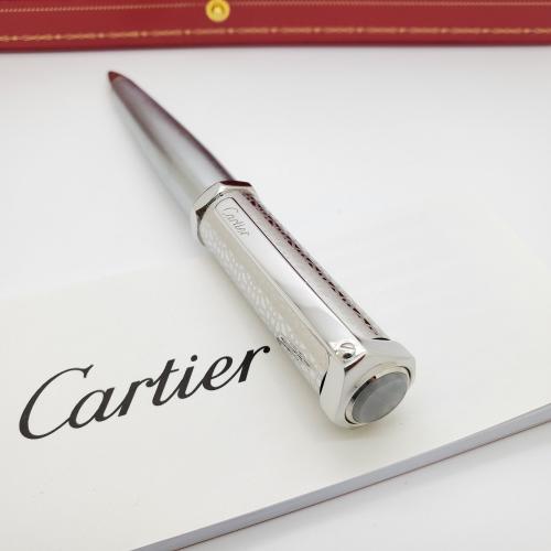 قلم كارتير سانتوس دومو فضي فص ثلجي