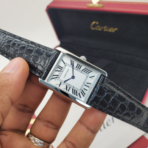 ساعة كارتير تانك جلد