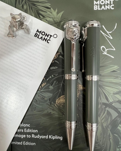طقم مونت بلانك الذئب قلم وكبك فرار