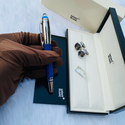 طقم مونت بلانك الفضاء قلم وكبك غطاء