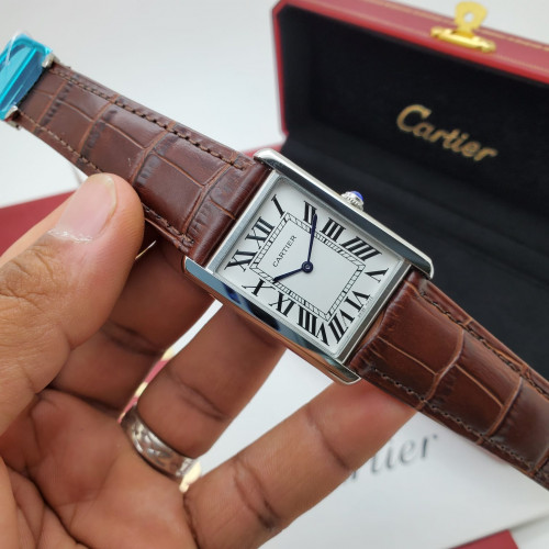 ساعة كارتير تانك جلد