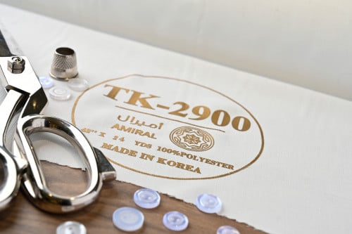 ثوب سلك خفيف وطايح قماش أميرال TK - 2900 مصنوع من...