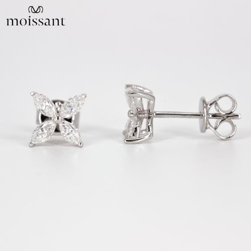 أقراط ماركيز 0.8 قيراط بـ 8 جواهر