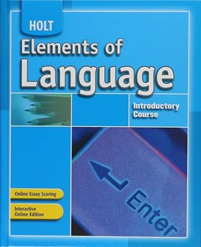 ELEMENTS OF LANGUAGE INTRODUCTORY COURSE
