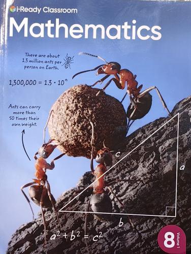II READY CLASSROOM MATHEMATICS VOLUME 1 GRADE 8