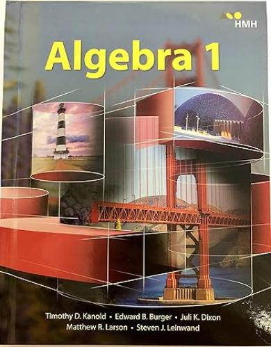 Hmh Algebra 1: Student Edition (Hardcover) 2018 (A...