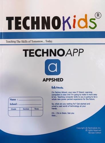 TECHNO KIDS "APP" WORKBOOK