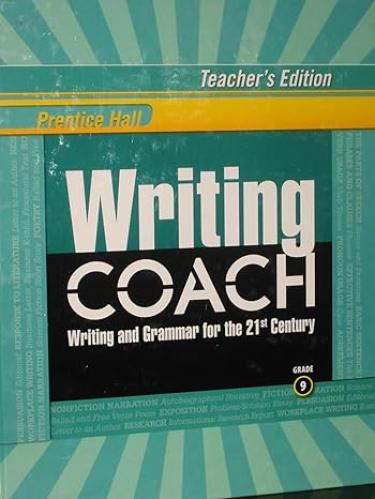 PRENTICE HALL WRITING COACH TEACHER'S EDITION