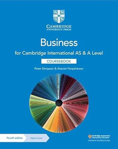 BUSINESS FOR CAMBRIDGE INTERNATIONAL AS & A LEVEL...