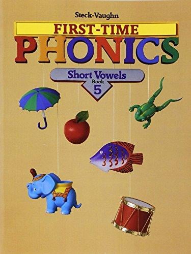 FIRST TIME PHONICS SHORT VOWELS BOOK 5 GRADE KG