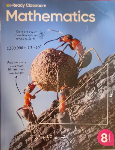 I READY CLASSROOM MATHEMATICS VOLUME 2 GRADE 8
