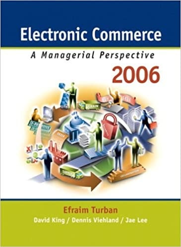 ELECTRONIC COMMERCE A MANAGERIAL PERSPECTIVE