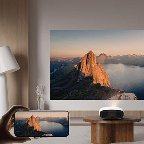 بروجكتر vevshao A22 الذكي (مع ماوس هوائي وكيبورد +...