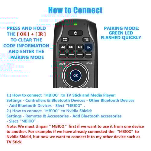 ريموت و ماوس هوائي مع كيبورد