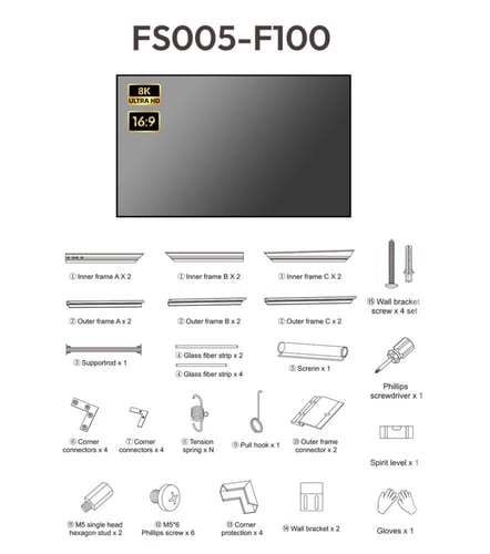 ستارة عرض ثابتة ، بلاك دايموند 100 بوصة